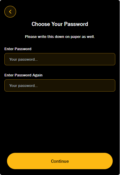 Choose Password